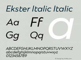 Ekster Italic