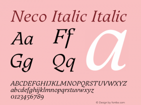 Neco Italic