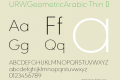 URWGeometricArabic-Thin