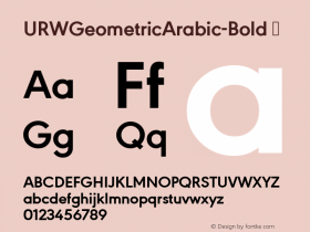 URWGeometricArabic-Bold