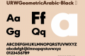 URWGeometricArabic-Black