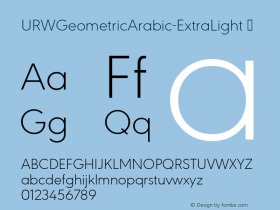 URWGeometricArabic-ExtraLight