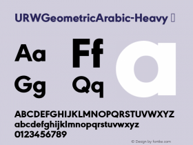 URWGeometricArabic-Heavy