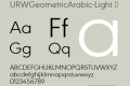 URWGeometricArabic-Light