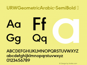 URWGeometricArabic-SemiBold