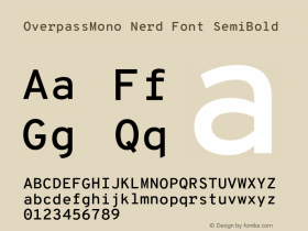 OverpassMono Nerd Font