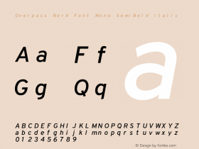 Overpass Nerd Font Mono