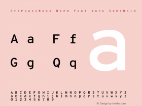 OverpassMono Nerd Font Mono