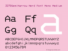 3270SemiNarrow Nerd Font Mono