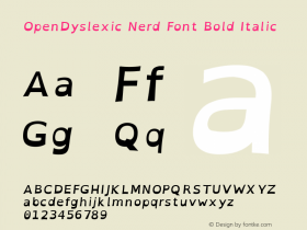 OpenDyslexic Nerd Font