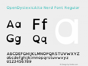 OpenDyslexicAlta Nerd Font