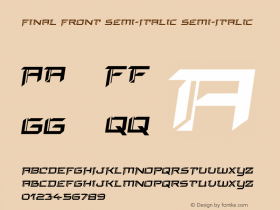 Final Front Semi-Italic