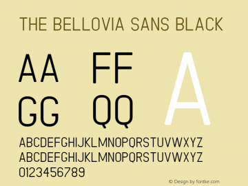 The Bellovia Sans