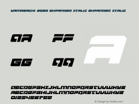 Yamagachi 2050 Expanded Italic