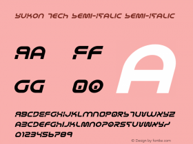 Yukon Tech Semi-Italic