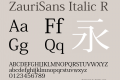 ZauriSans Italic