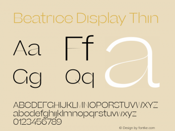 beatrice display sharp type Font Family Search Fontke