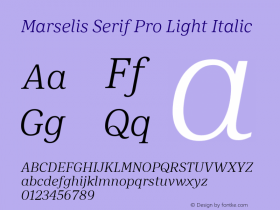 Marselis Serif Pro