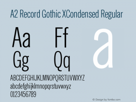 A2 Record Gothic