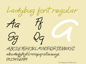 Ladybug font