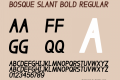 Bosque Slant Bold