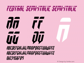 Fedyral Semi-Italic