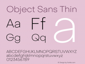 Object Sans