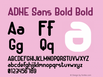 ADHE Sans Bold