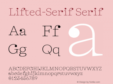 Lifted-Serif