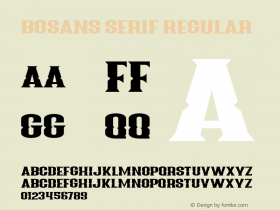 Bosans Serif