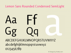 Lemon Sans Rounded