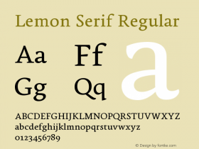 Lemon Serif