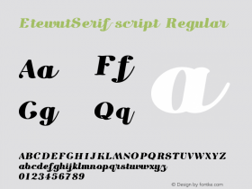 EtewutSerif-script