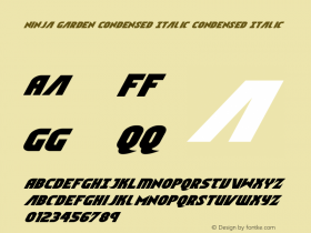 Ninja Garden Condensed Italic
