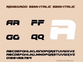 Renegado Semi-Italic