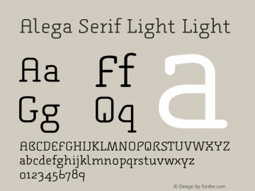 Alega Serif Light