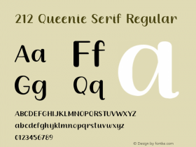 212 Queenie Serif
