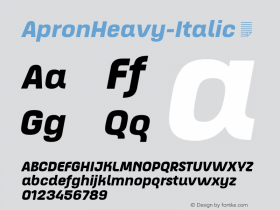 ApronHeavy-Italic