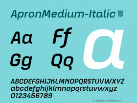 ApronMedium-Italic