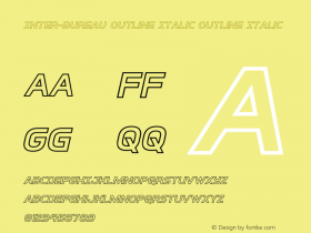 Inter-Bureau Outline Italic