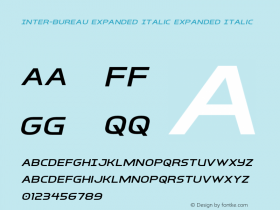 Inter-Bureau Expanded Italic