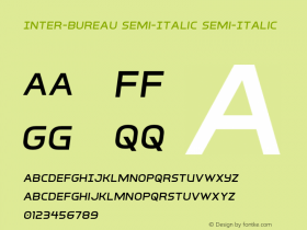 Inter-Bureau Semi-Italic