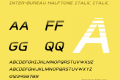 Inter-Bureau Halftone Italic