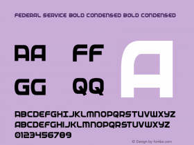 Federal Service Bold Condensed