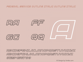 Federal Service Outline Italic