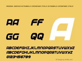 Federal Service ExtraBold Condensed Italic