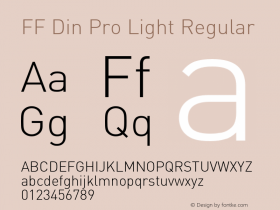 FF Din Pro Light