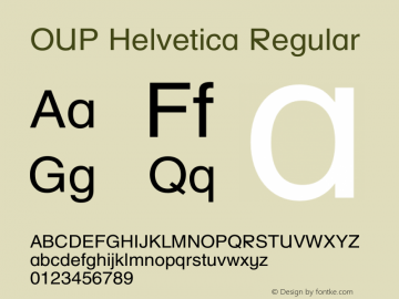 OUP Helvetica