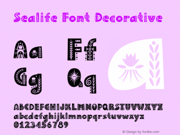 Sealife Font