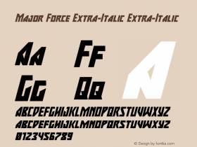 Major Force Extra-Italic